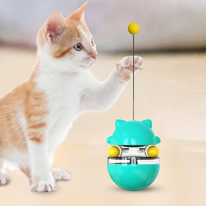 Juguete interactivos Rotación 360 - dispensador de comida para gato3