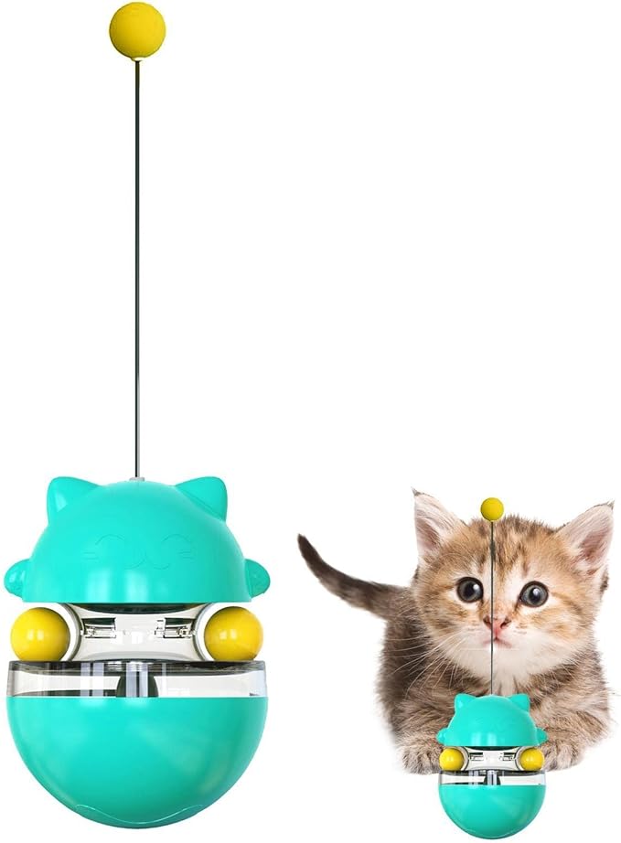 Juguete interactivos Rotación 360 - dispensador de comida para gato6