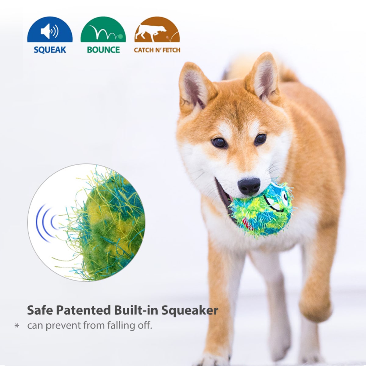 GIGWI PLUSH FRIENDZ CRAZY BALL3