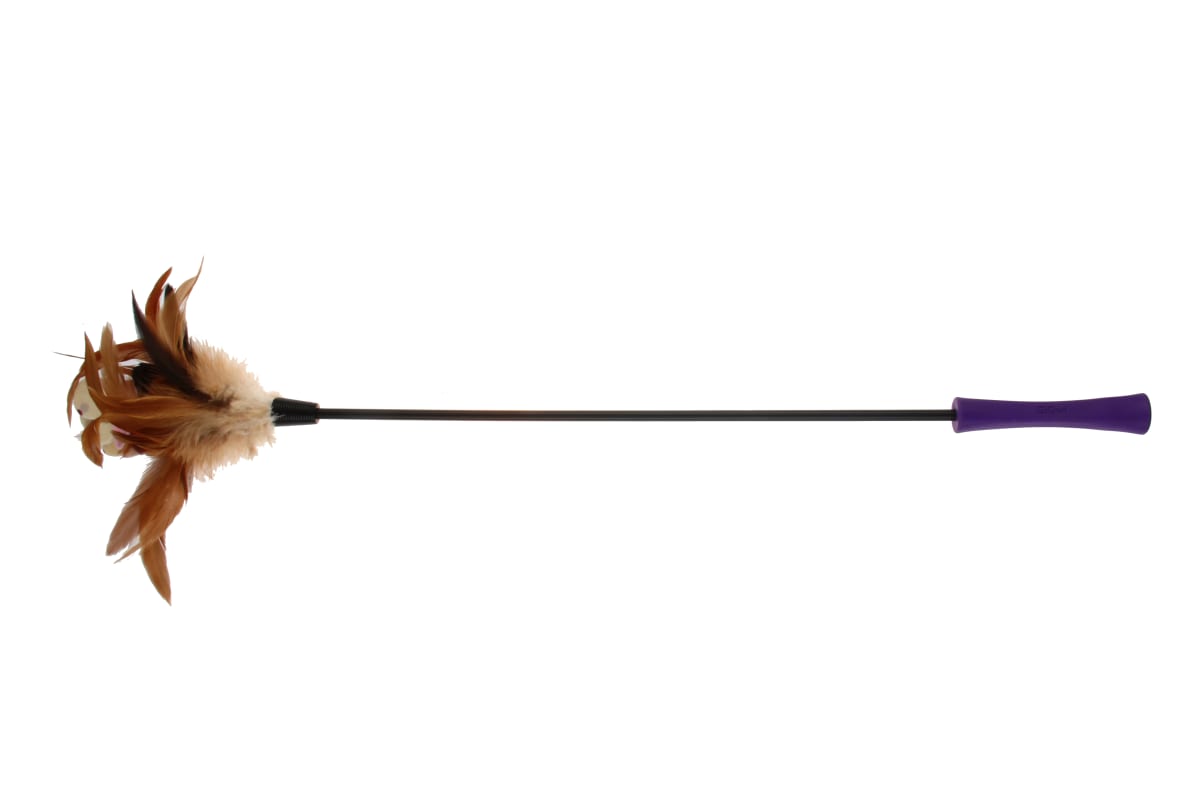 GIGWI Feather Teaser - Varilla Pluma y Mariposa Morada4