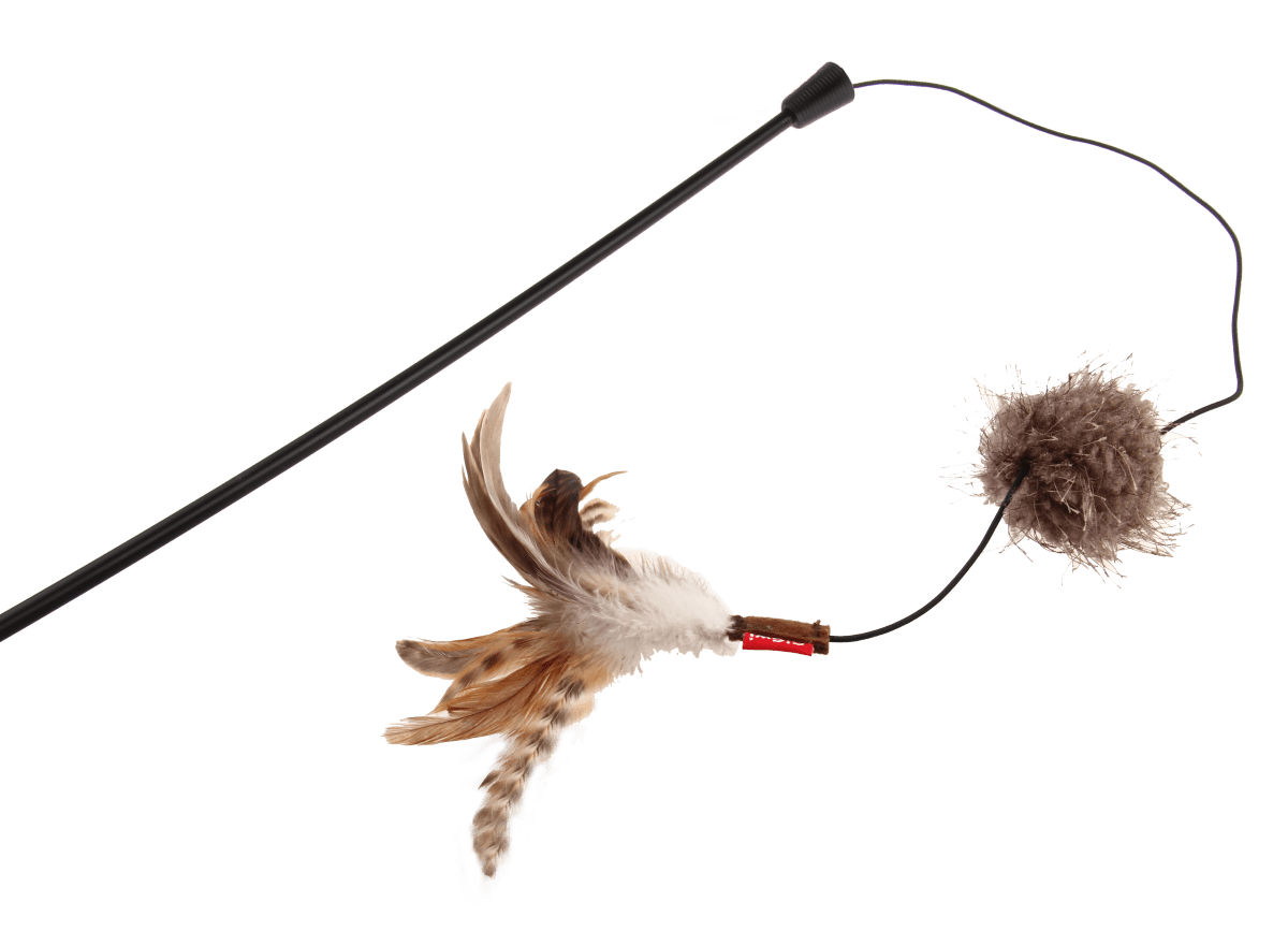 GIGWI Feather Teaser - Varilla Pluma y sonaja1