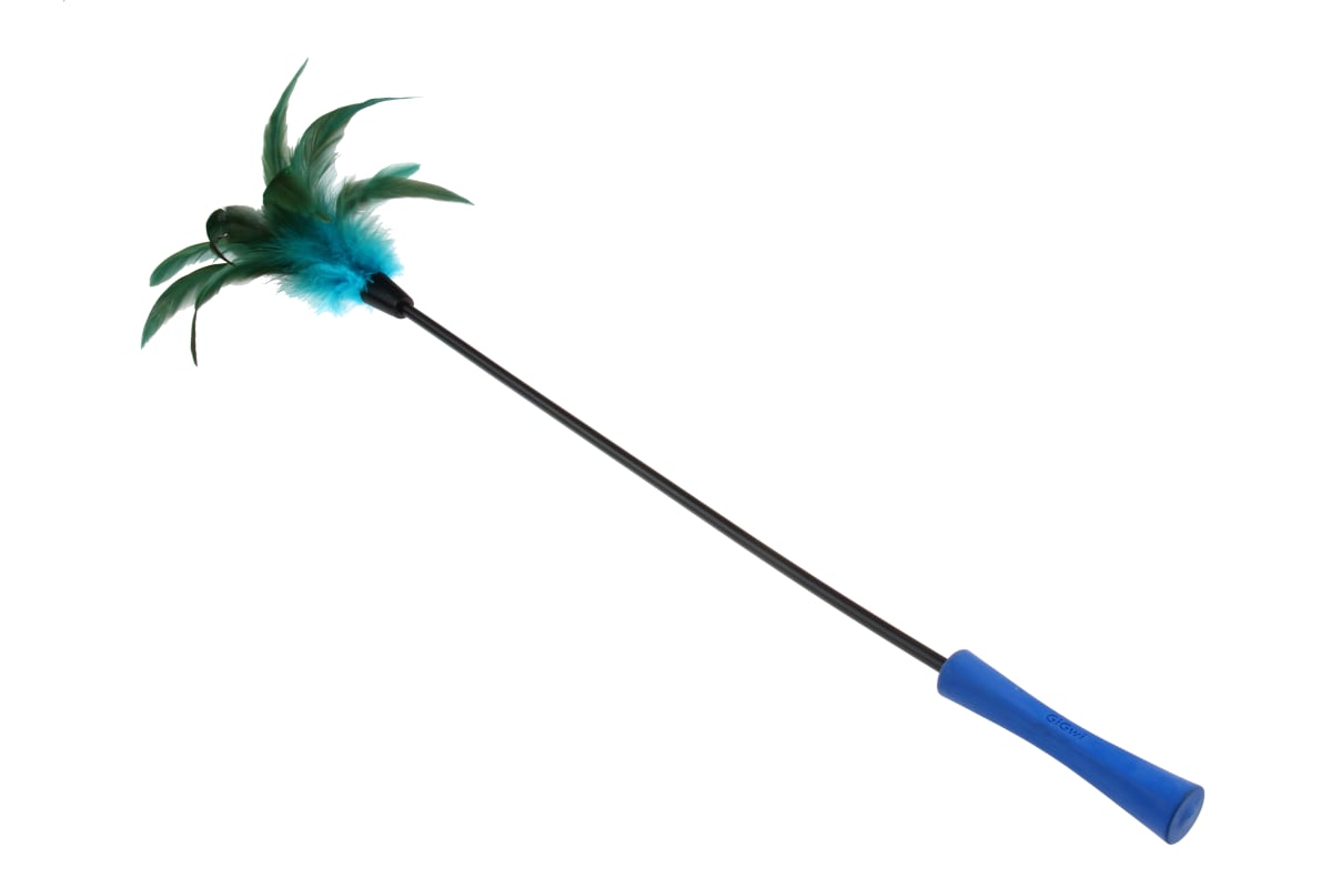 GIGWI Feather Teaser - Varilla Pluma Azul3