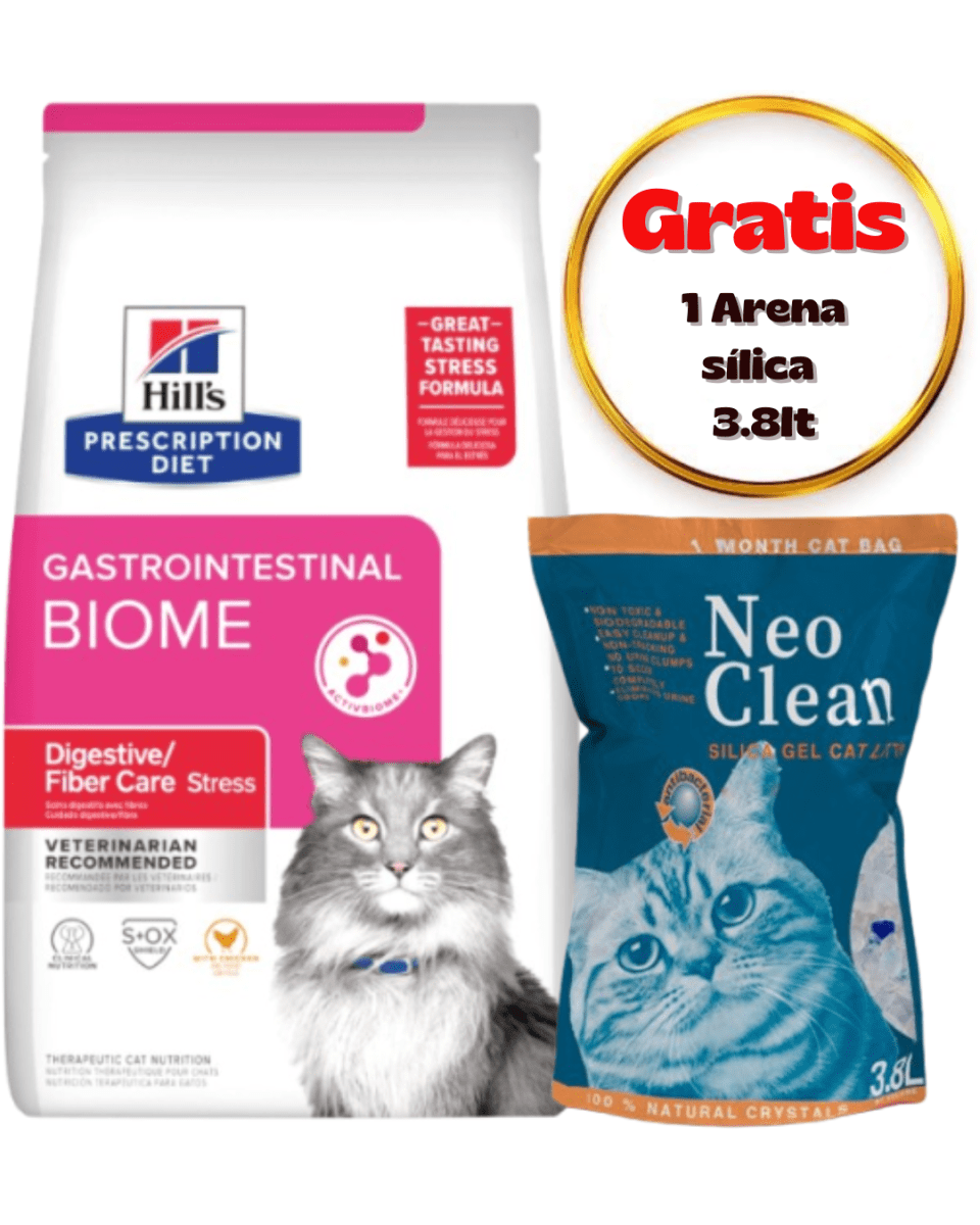 Hills PD Feline Gastro Biome 1.8 Kg - Promo Neo Clean Sílica1