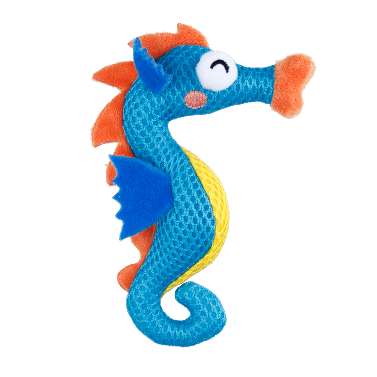 GIGWI DENTAL MESH BLUE SEAHORSE CATNIP3