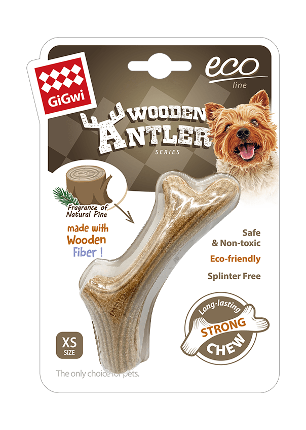 Gigwi wooden antler strong (asta de madera) Talla XS1
