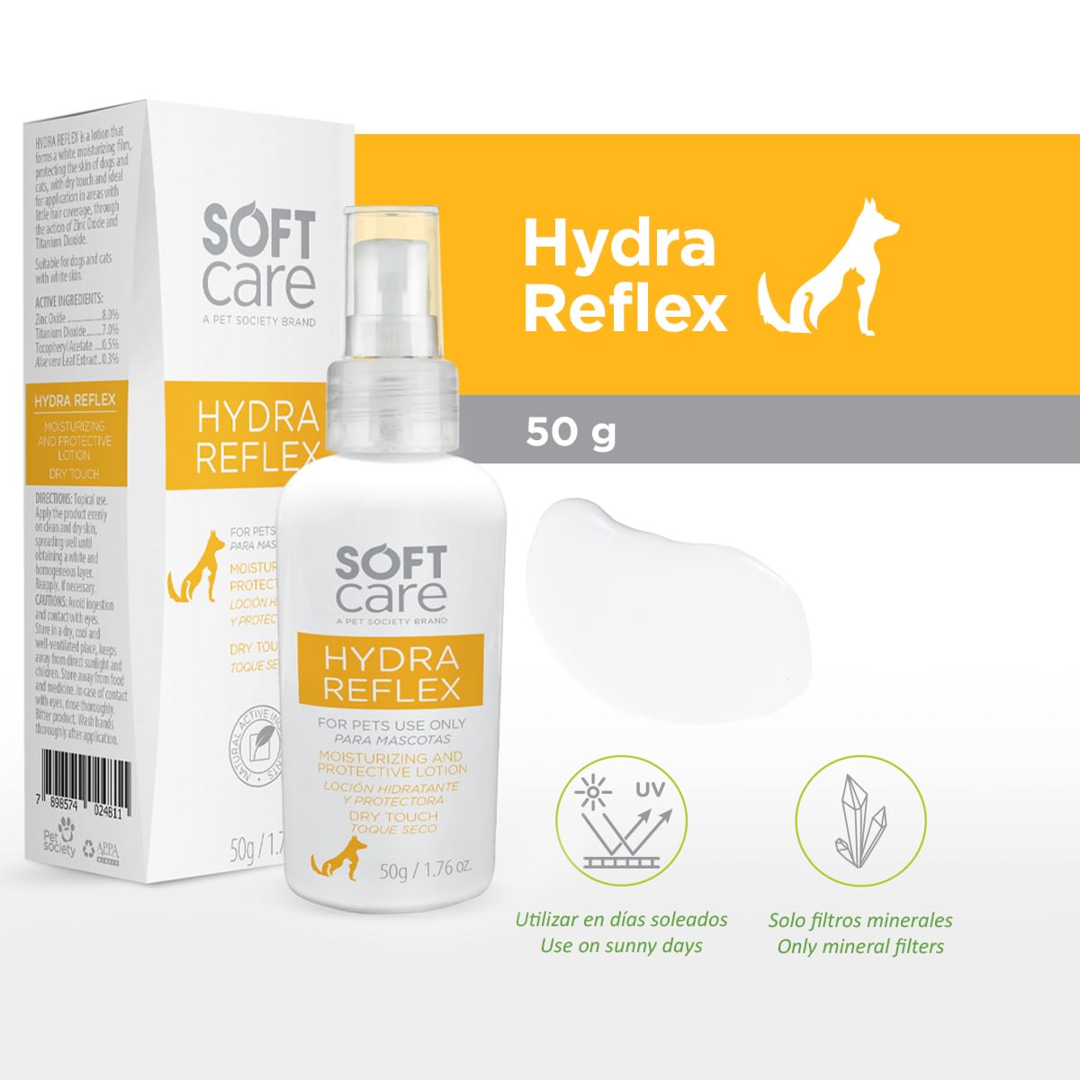 Loción Protectora para Mascotas Soft Care Hydra Reflex - 50gr2