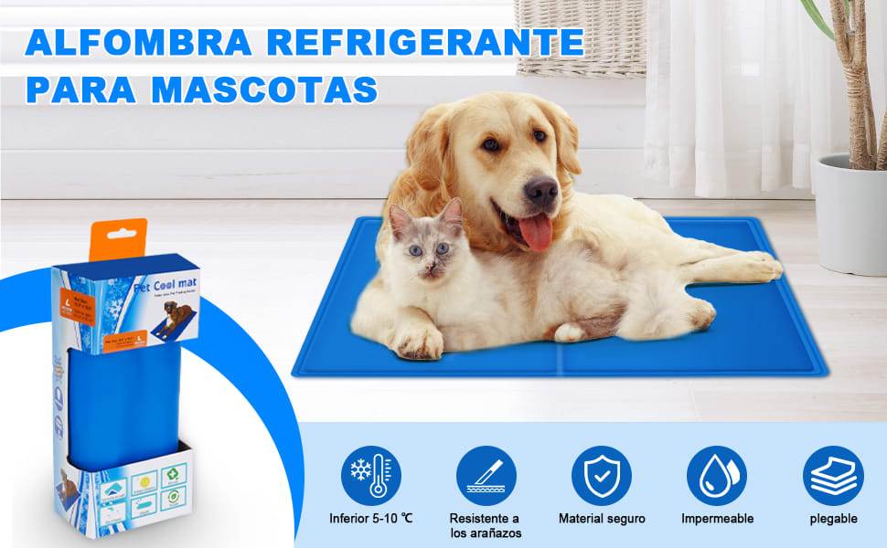 Pet Cool MAT - Alfombrilla Refrescante para Perro y Gato Talla L (90cm x 50cm)7