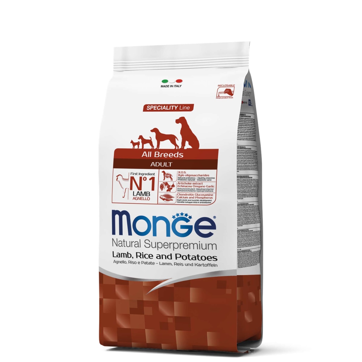 Monge Canine Adulto Cordero, Arroz y Papa - 2.5kg1