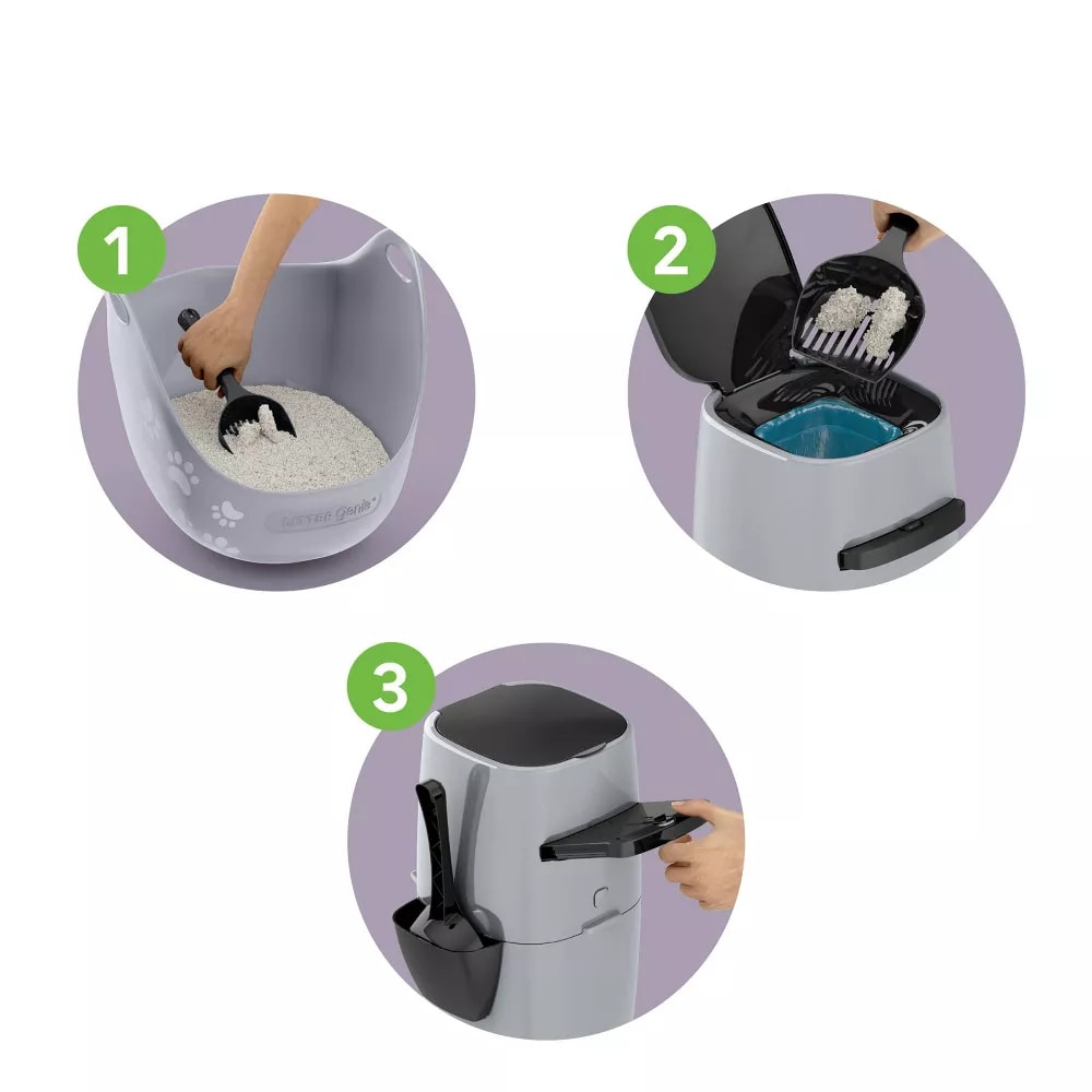 Litter Genie Pail - Contenedor De Desechos De Gatos2