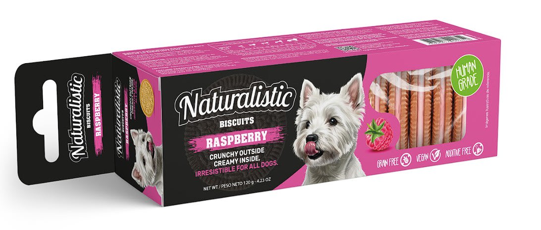 Naturalistic Biscuits Raspberry - 120gr1