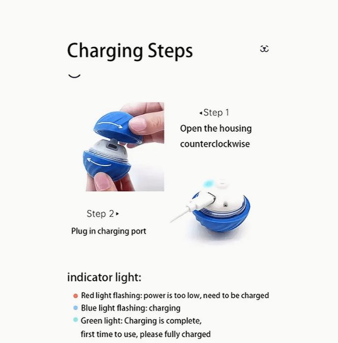 Juguete - Pelota rodante automática5