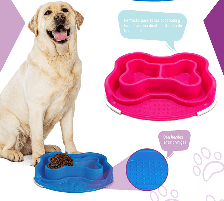 Plato para Perro - Modelo Bones1