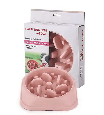 Plato alimentador lento antideslizante (Rosado)1