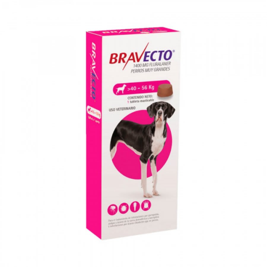 Bravecto 40 a 56 Kg (1400 mg)1
