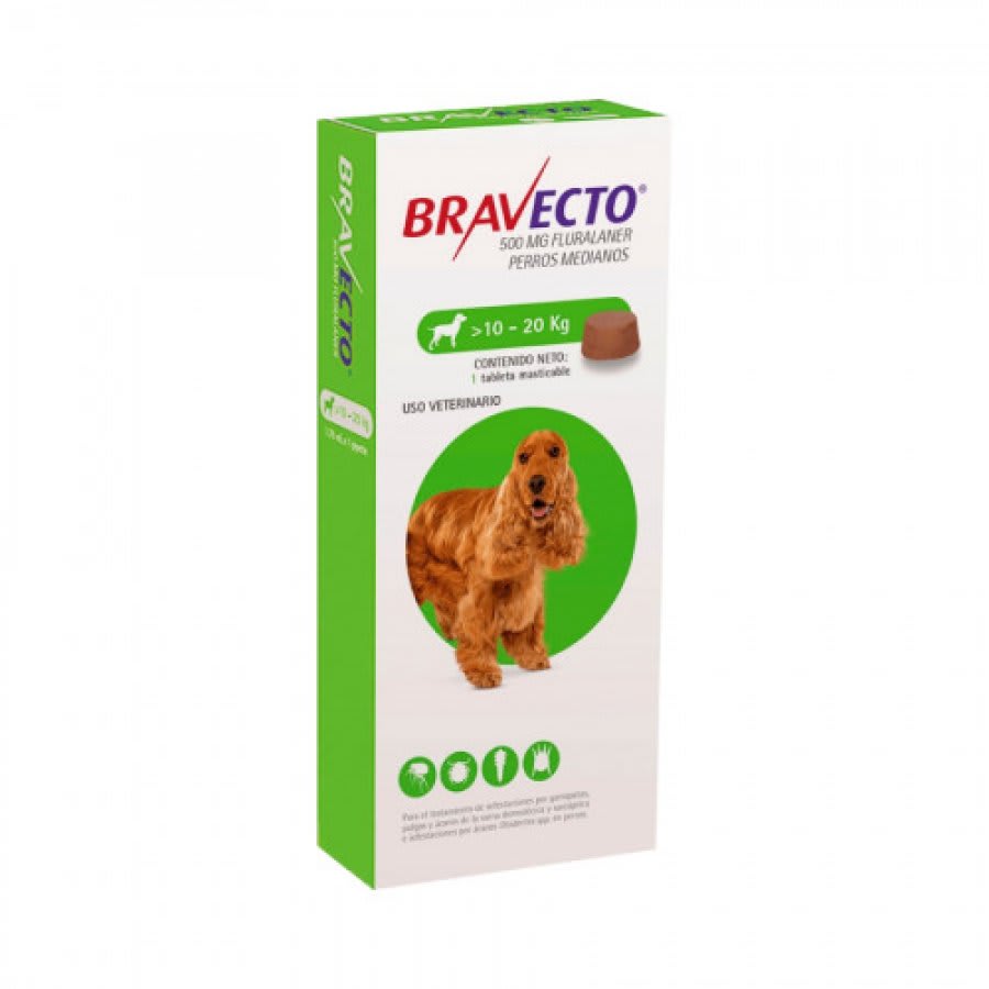 Bravecto 10 a 20 Kg (500 mg)1