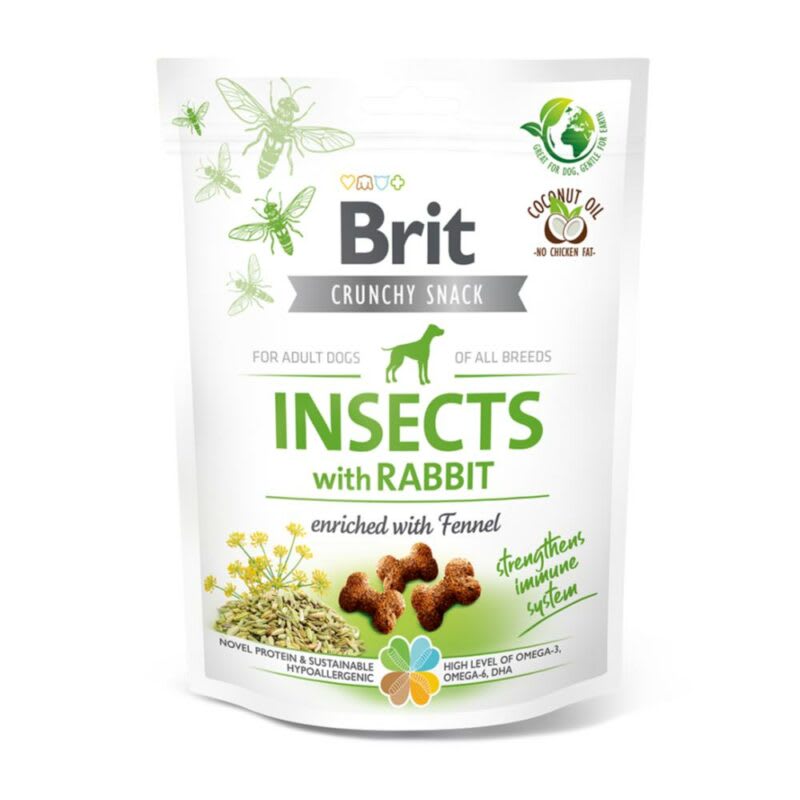 Brit Crunchy Snack Insects with Rabbit 200gr1