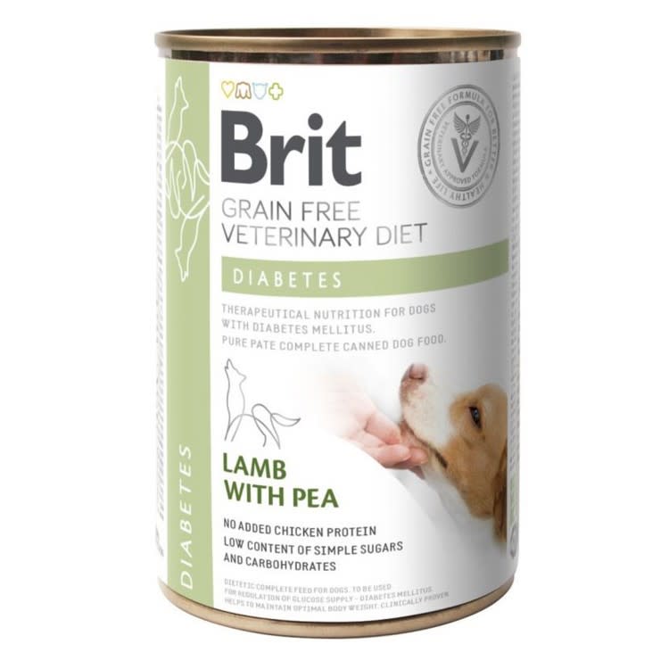 BRIT GF VET DIETS DOG DIABETES 400gr (LATA)1