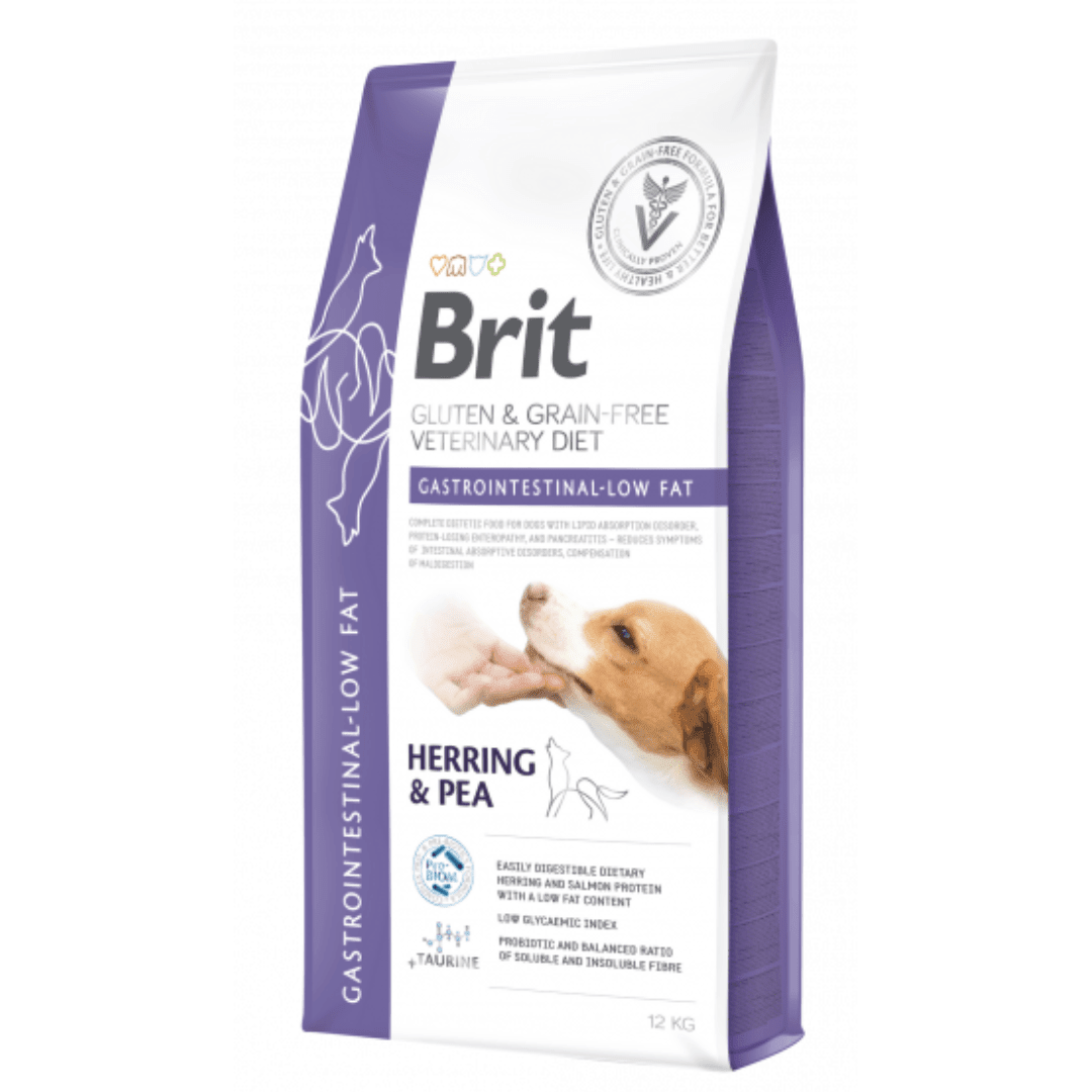 BRIT GF VET DIET DOG GASTROINTESTINAL LOW FAT 12kg1