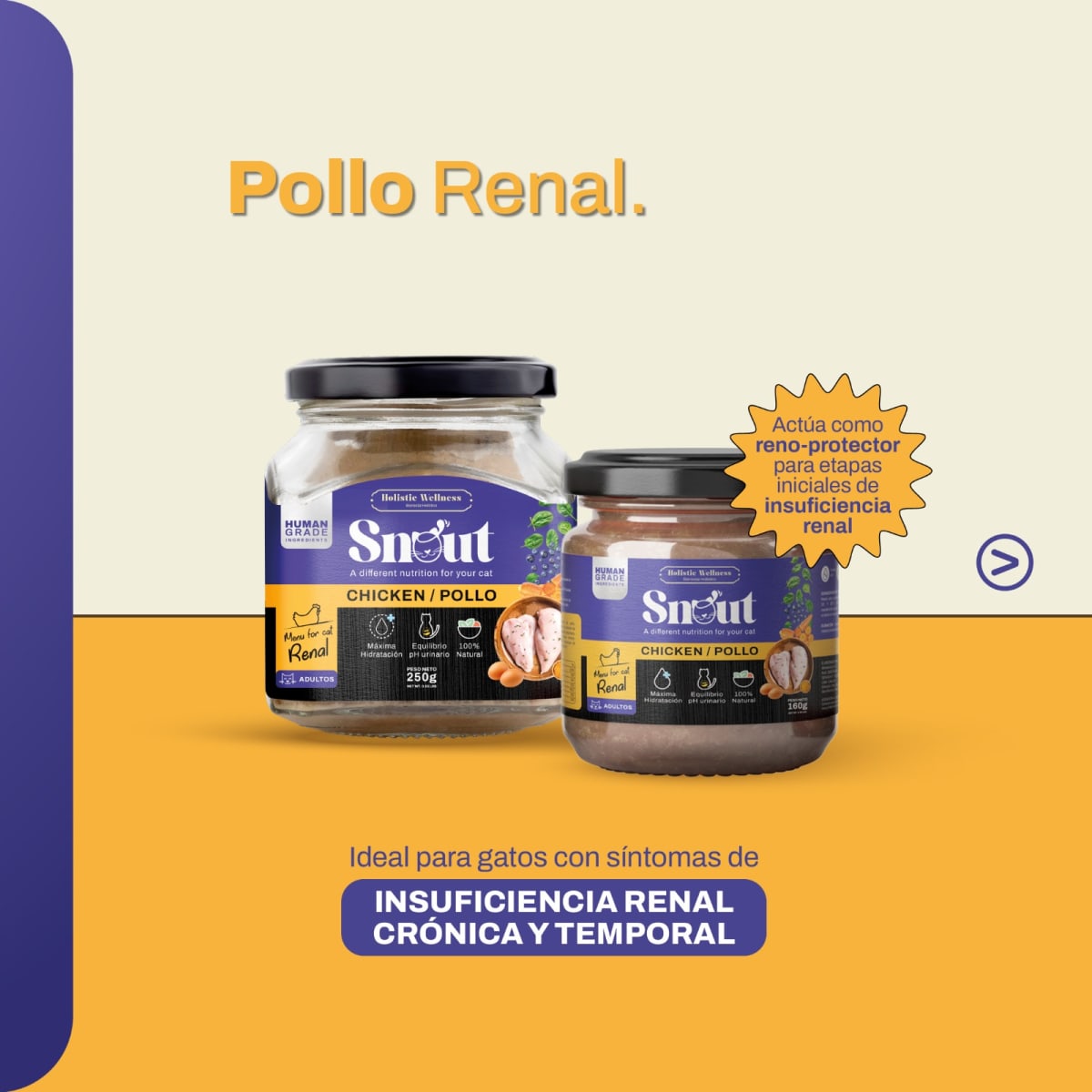 Snout - Menú for Cat Pollo - Renal 160gr1