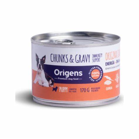 Origens Perro Cachorro - Trozos de Pollo  170gr1