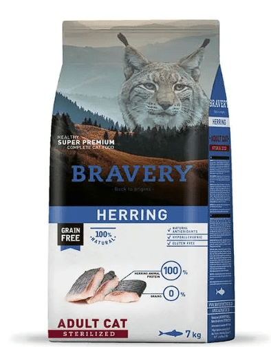 BRAVERY HERRING ADULT CAT STERILIZED 7kg1