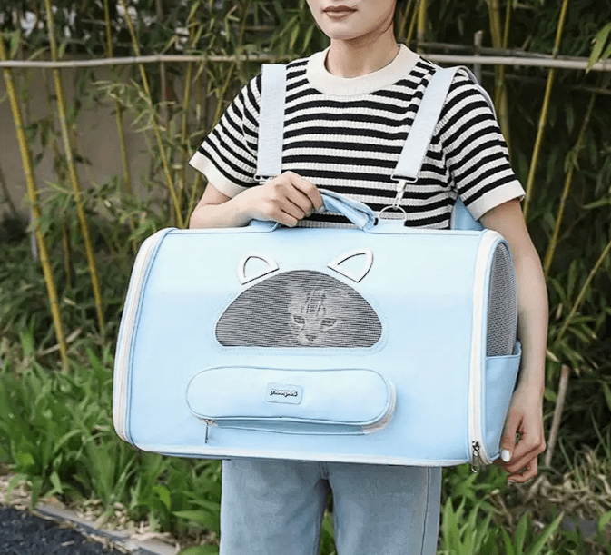 Transportador para Mascota - Celeste2