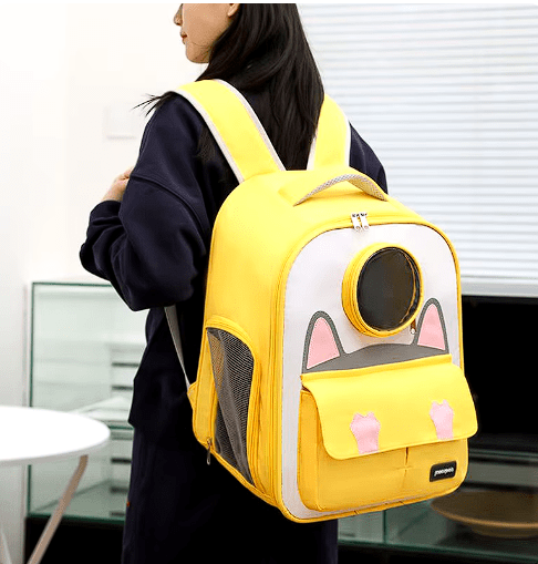 Transportador tipo Mochila - Amarilla1