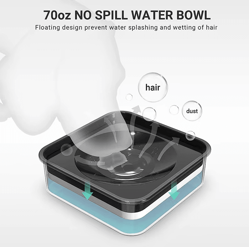 els pet - Plato doble Elevado regulable (Comedero Lento)5