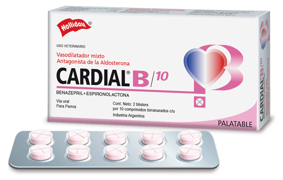 Holliday Cardial B 10mg - caja 20 pastillas2