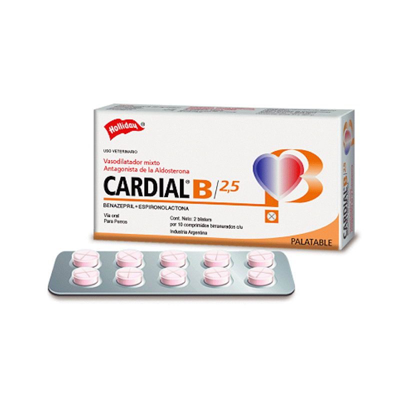 Holliday Cardial B 2.5mg - Blister 10 comprimidos1