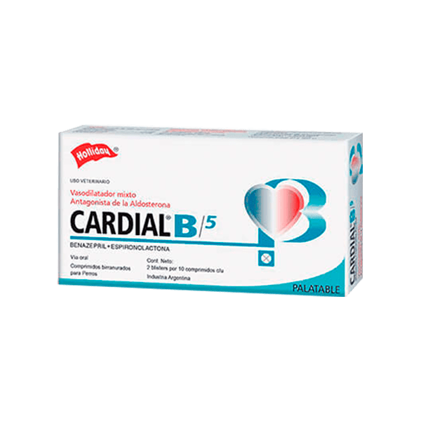 Holliday Cardial B 5mg - Caja 20 pastillas1