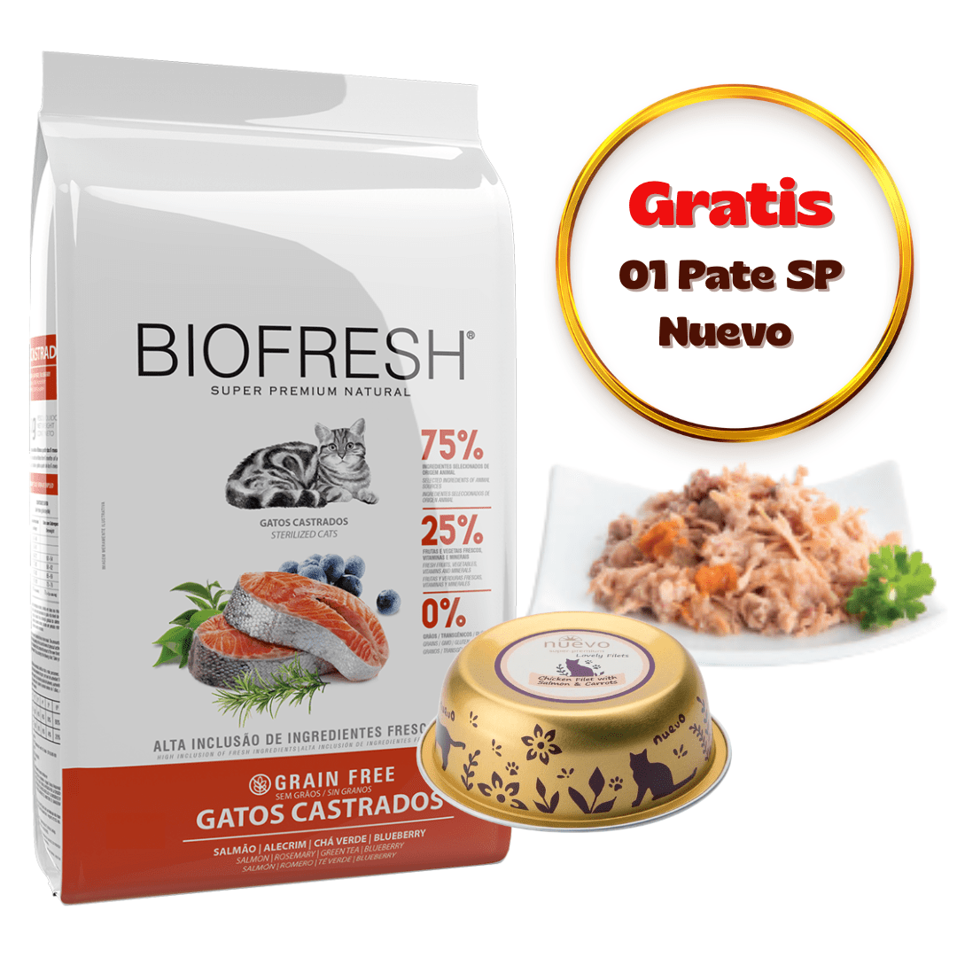 Biofresh Gato Adulto Esterilizado Salmón 1.5kg - Promo Nuevo1