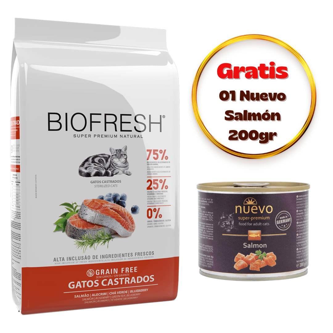 Biofresh Gato Adulto Esterilizado Salmón 7.5kg - Promo Nuevo1