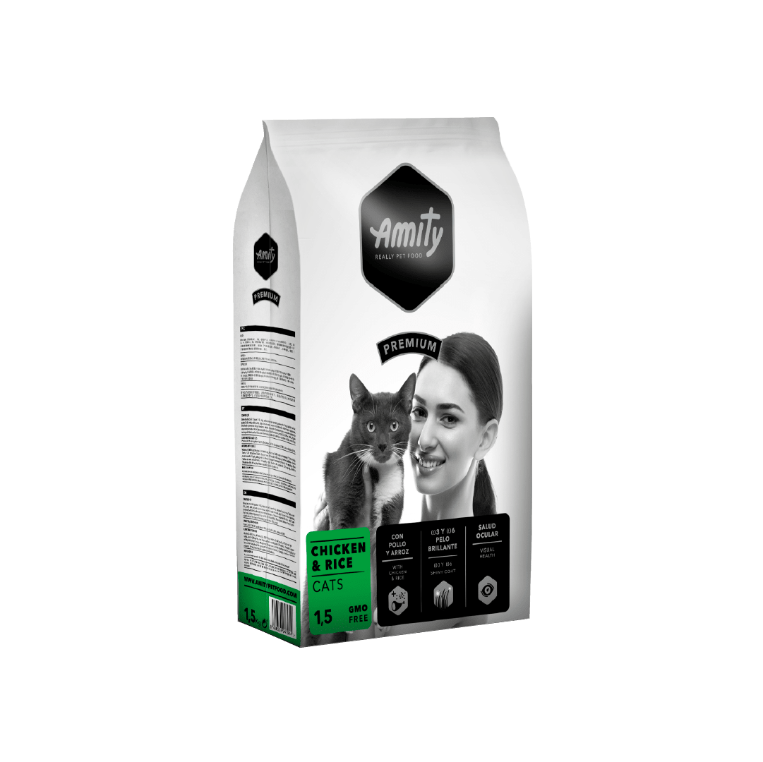 AMITY CAT PREMIUM CATS CHICKEN & RICE 1.5kg1