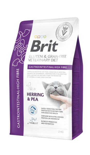 Brit GF Vet Diets Cat Gastrointestinal High Fibre - 2kg1