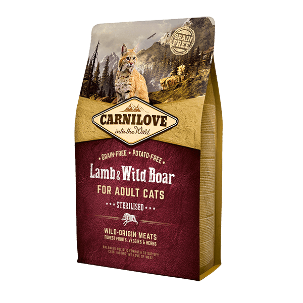 Carnilove Cat Grain Free Lamb & Wild Boar - Adult Sterilised 2kg1