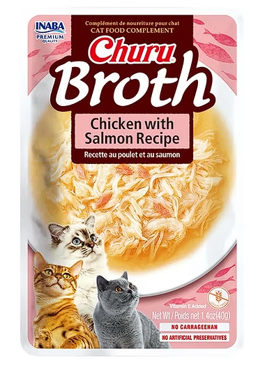 Churu Broth Chicken with Salmon Recipe - 40gr1