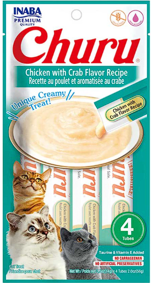 Snacks Churu de Pollo con Cangrejo (4 unidades)1