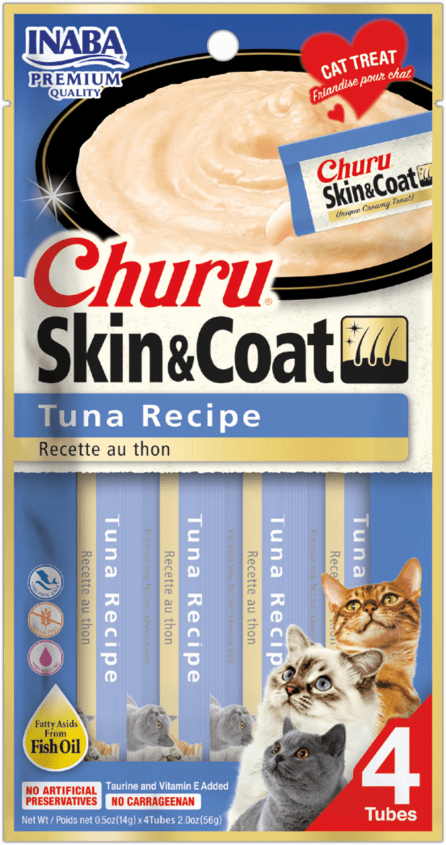 Churu Skin & Coat Tuna Receipt CAT - 4unid x 14gr1