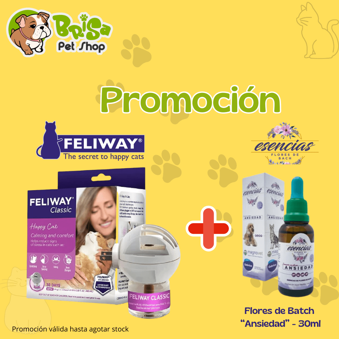 Promo Feliway Difusor Classic + Flores de Bach Ansiedad1