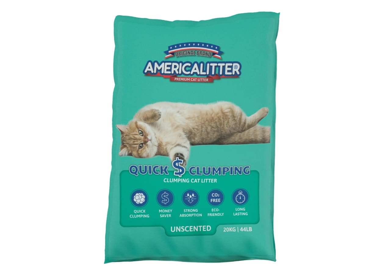 America Litter Arena Quick Clumping Sin Aroma 20kg1