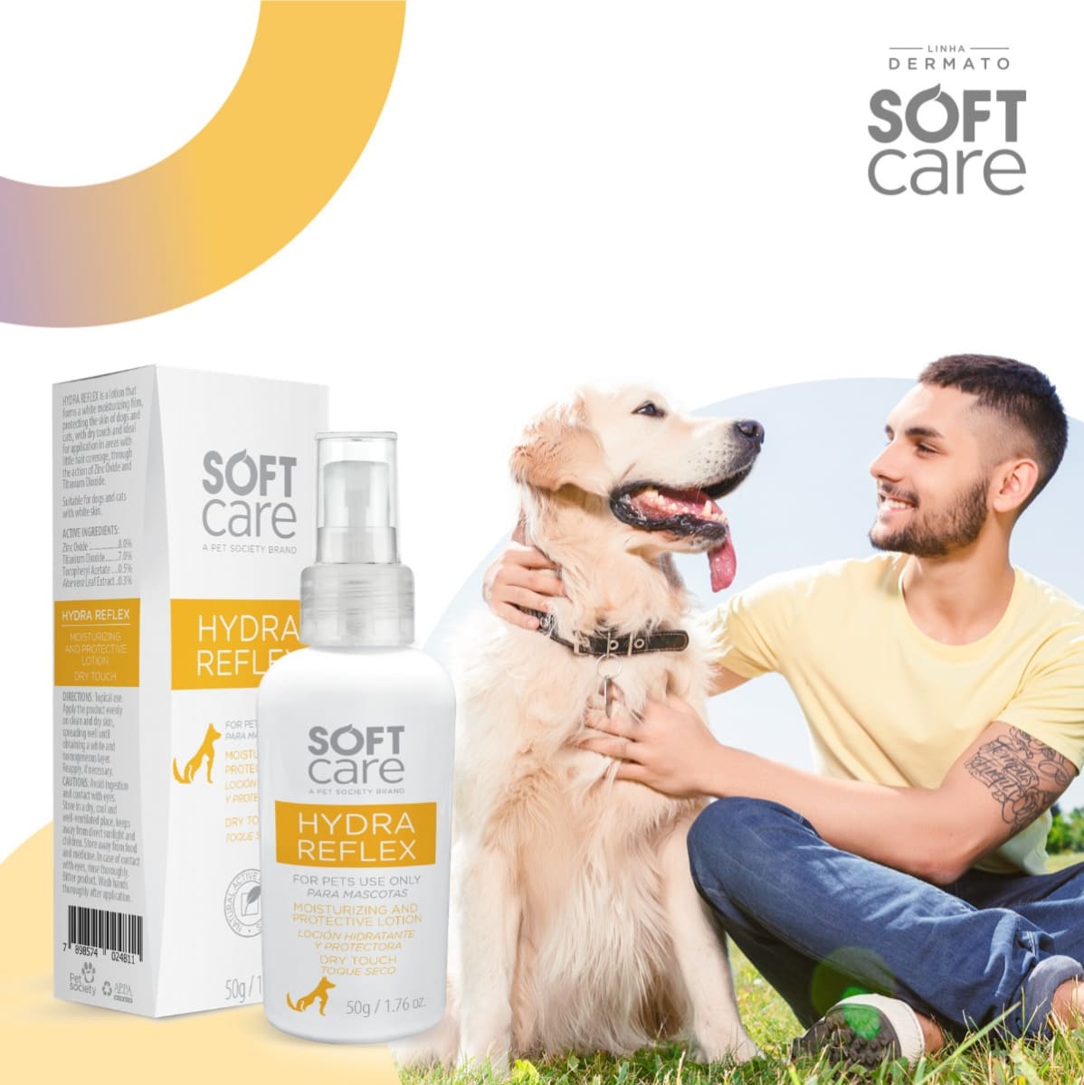 Loción Protectora para Mascotas Soft Care Hydra Reflex - 50gr3