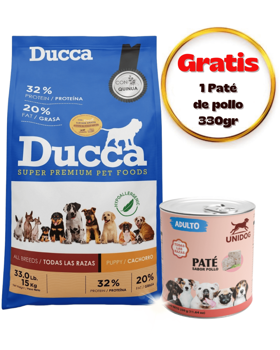 Ducca Cachorro Super Premium 15kg - Promo paté1