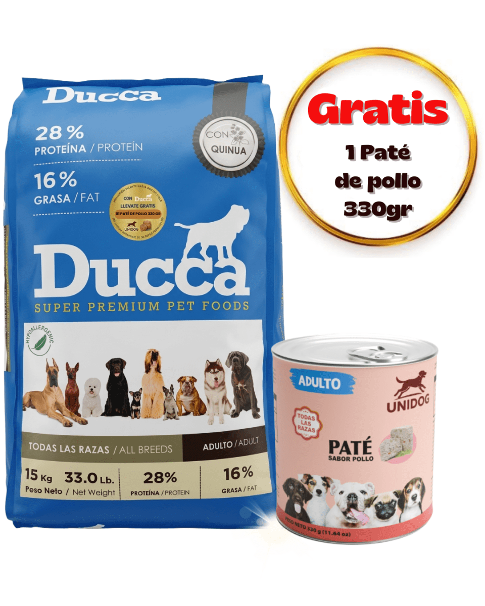 Ducca Adulto Super Premium 15kg - Promo paté1