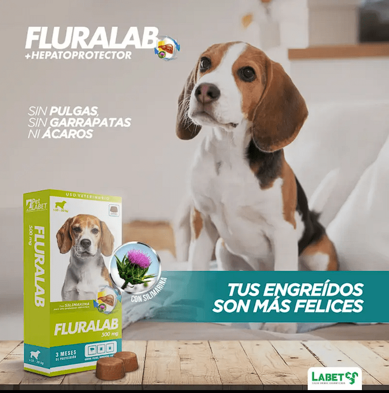 Fluralab Perro 10 a 20kg (1 tableta - 500mg)2