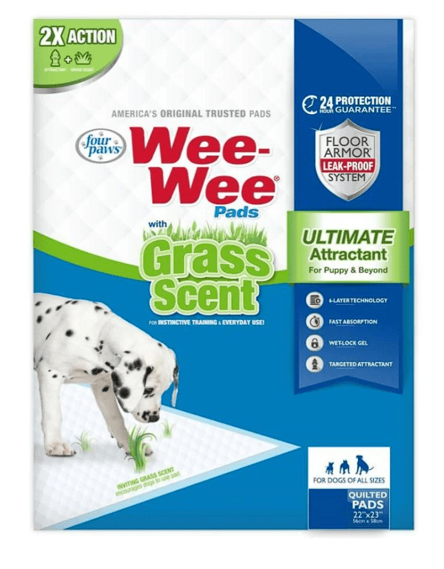 Wee Wee Paños de entrenamiento con esencia de Grass - 10und1