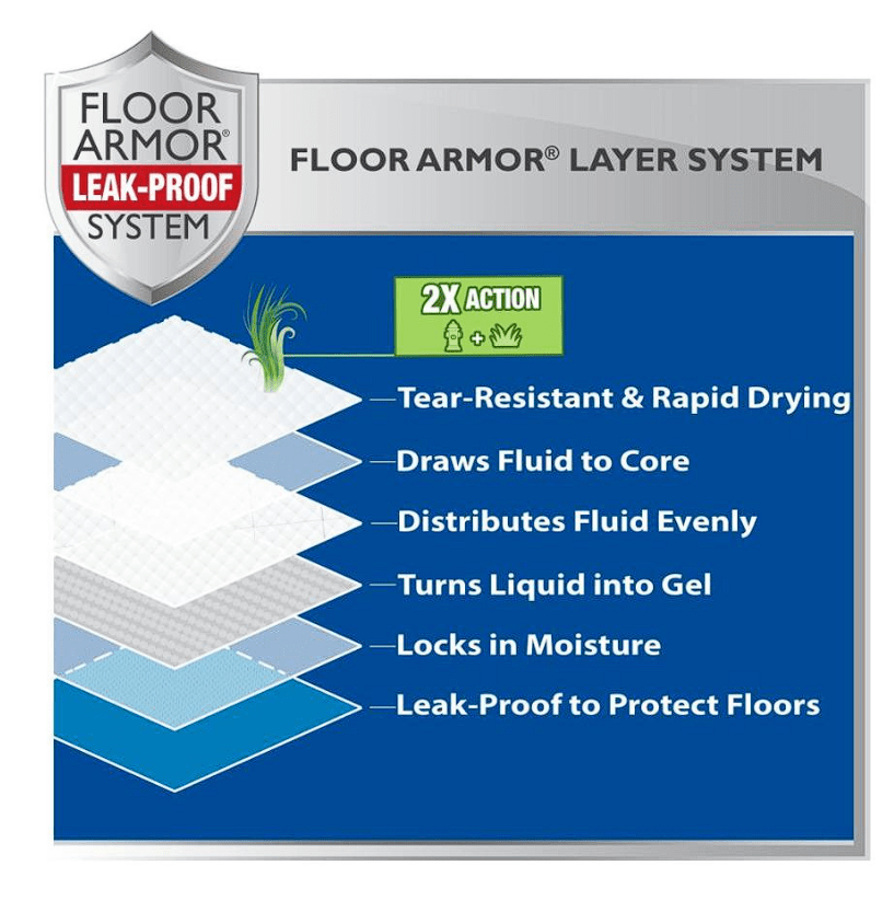 Wee Wee Paños de entrenamiento con esencia de Grass - 10und2