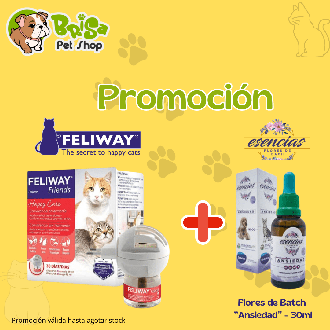 Promo Feliway Difusor Friends + Flores de Bach Ansiedad1