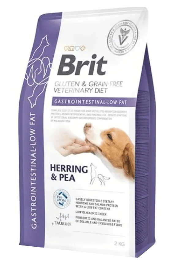 BRIT GF VET DIET DOG GASTROINTESTINAL LOW FAT 2kg1