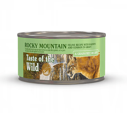 Taste of the Wild ROCKY MOUNTAIN FELINE VENADO ASADO Y SALMÓN (LATA) 85gr1